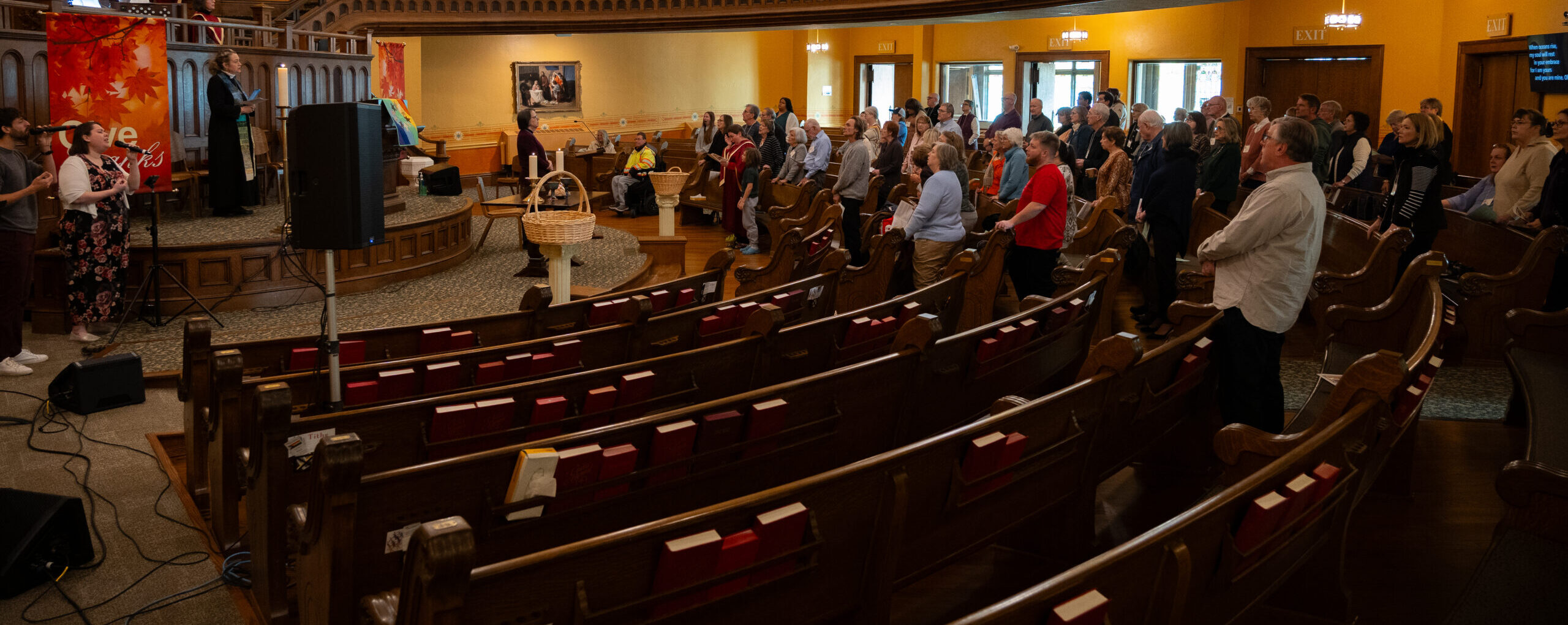 Congregation in Worship