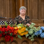 Organist Valerie Thorson accepting applause after a concert on October 4, 2026.